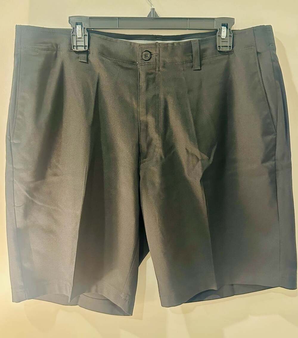 PRO TOUR Men's Golf Shorts Size 38 Black Polyester Elastane